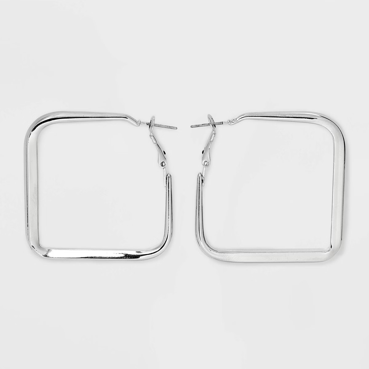 Square Hoop Earrings - Universal Thread™ Silver | Target