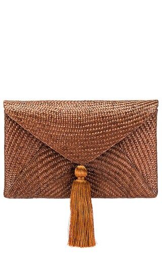 Cassia Clutch in Brown | Revolve Clothing (Global)