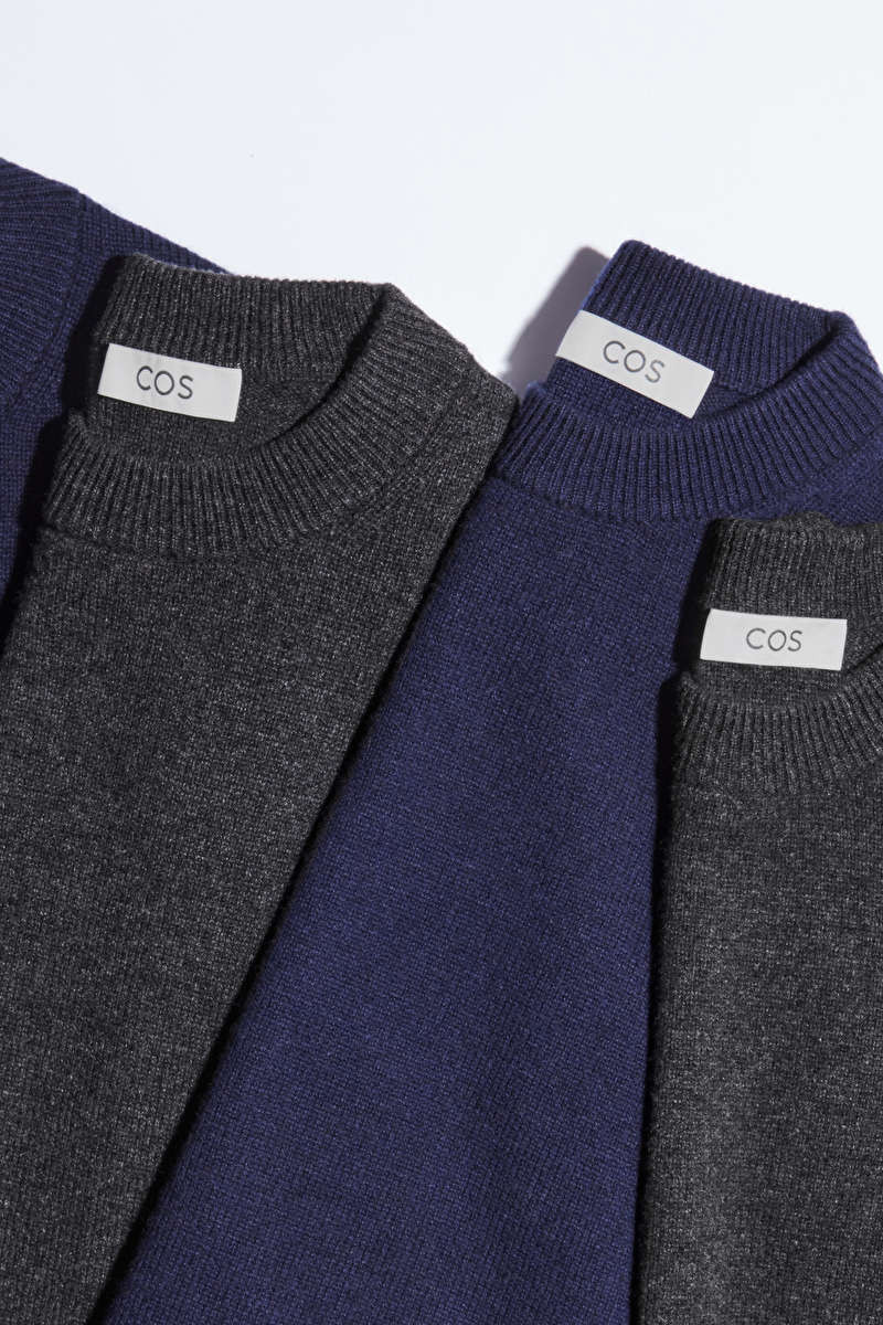 PURE CASHMERE SWEATER - DARK GRAY - Knitwear - COS | COS (US)