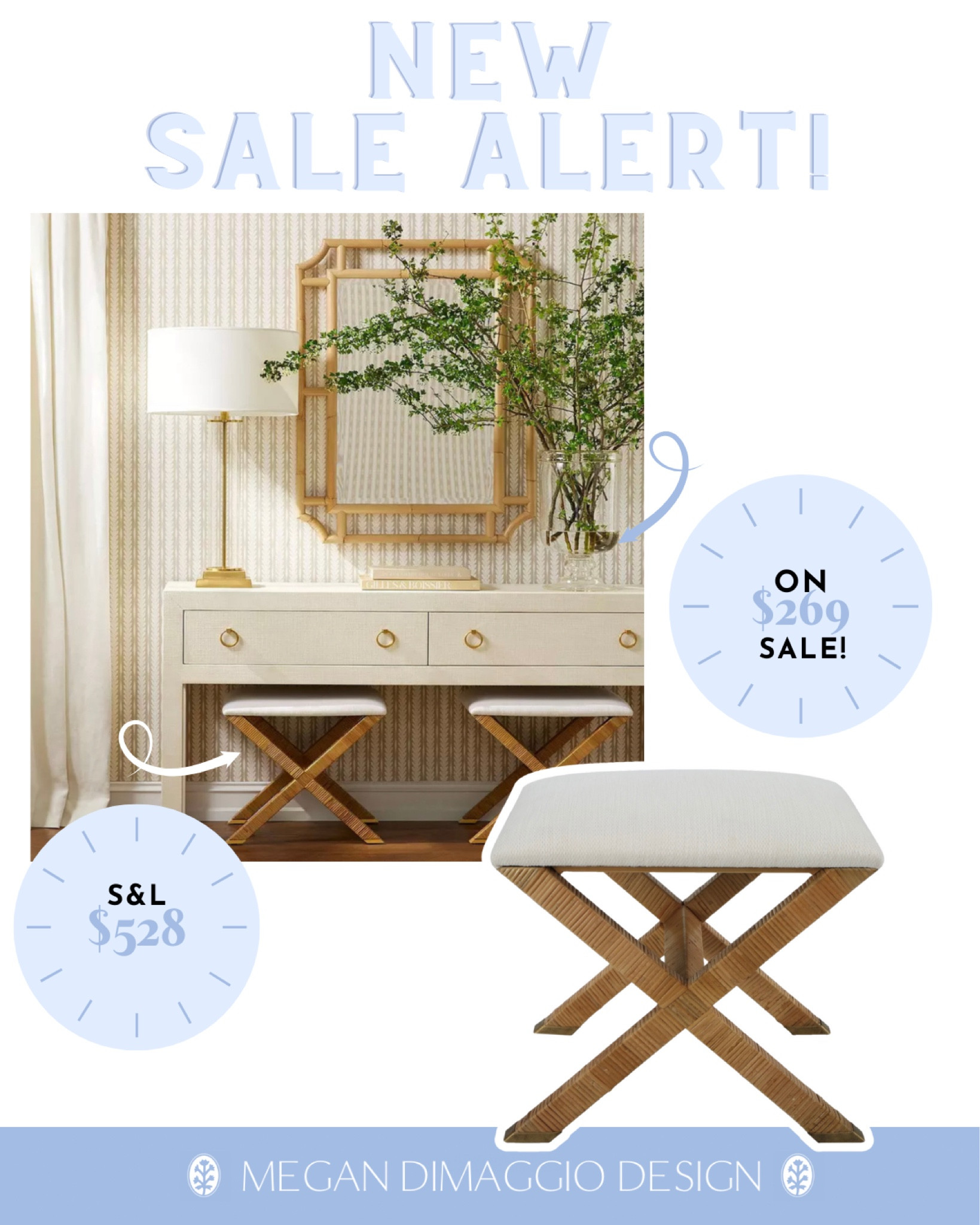 Balboa Rattan XBase Stool curated on LTK