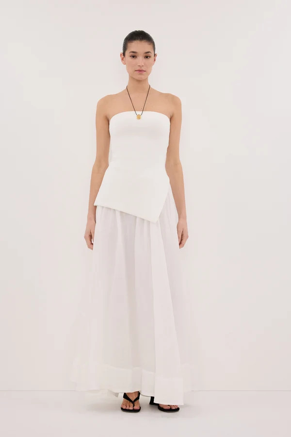 LAYNE WHITE RAMIE SKIRT | DISSH