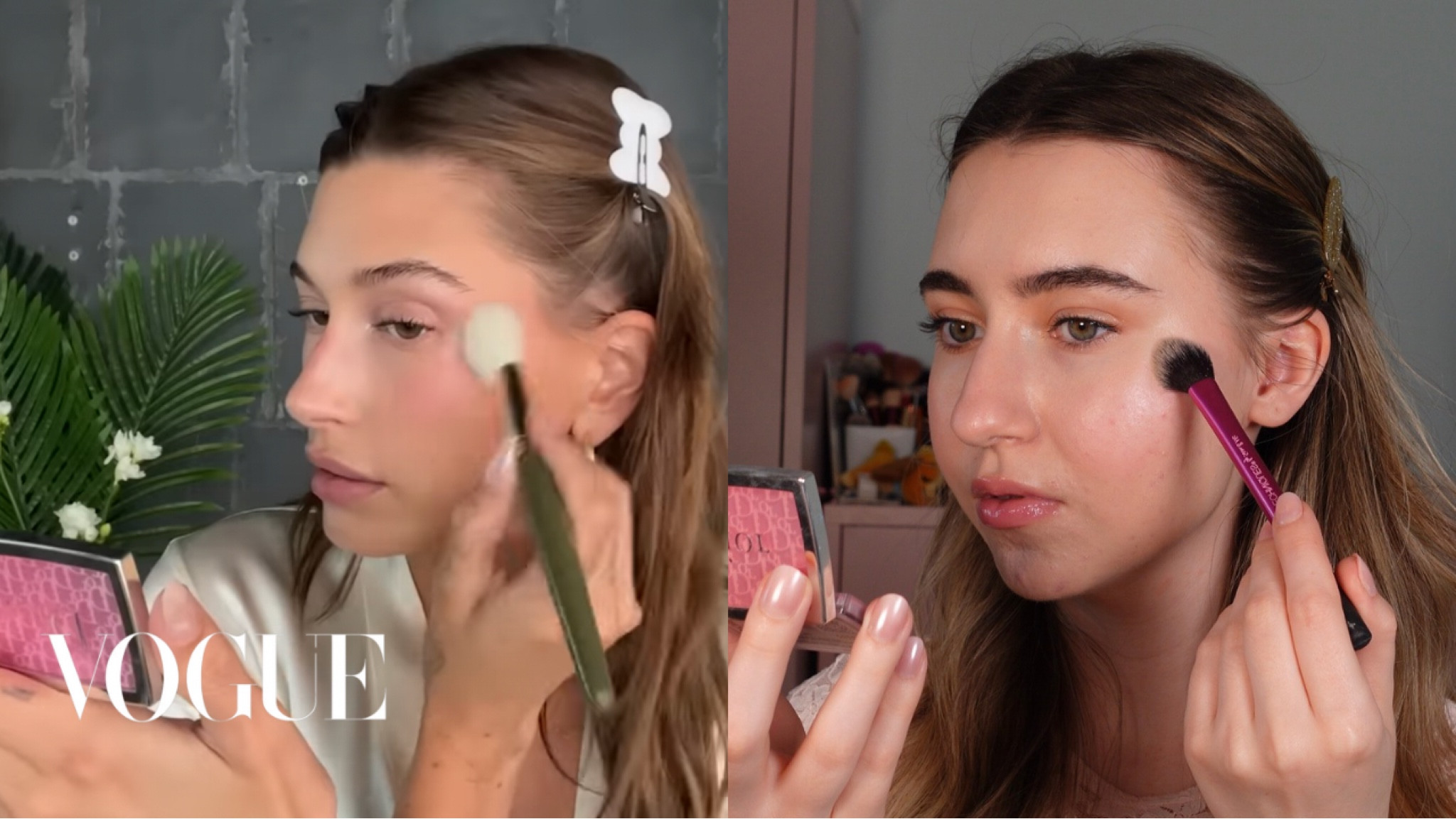 Following Hailey Bieber's Vogue Makeup Routine... 