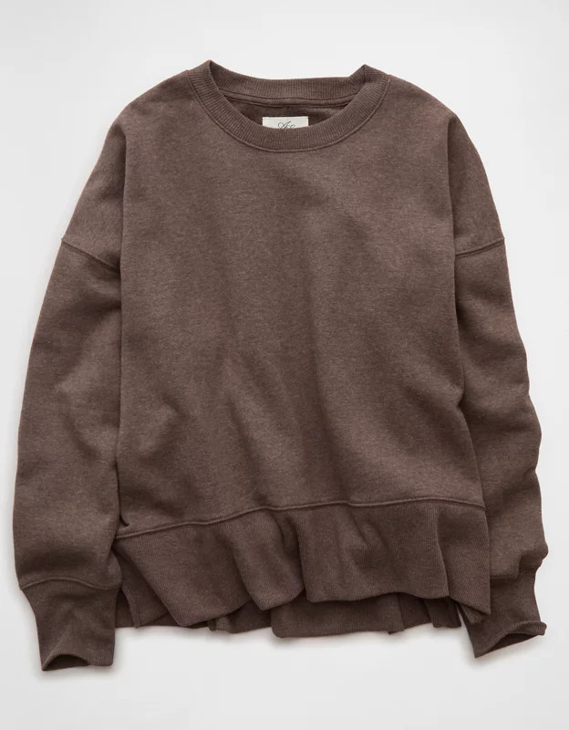 AE Everyday Luxe Oversized Sweatshirt | American Eagle Outfitters (US & CA)