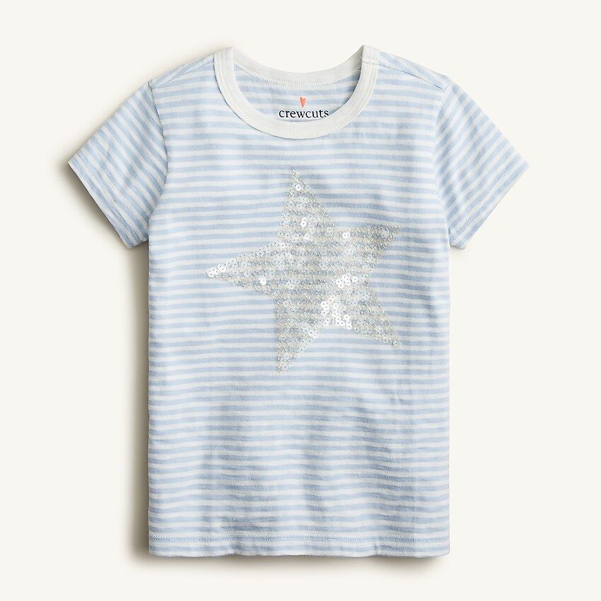 Girls' sequin graphic T-shirt | J.Crew US