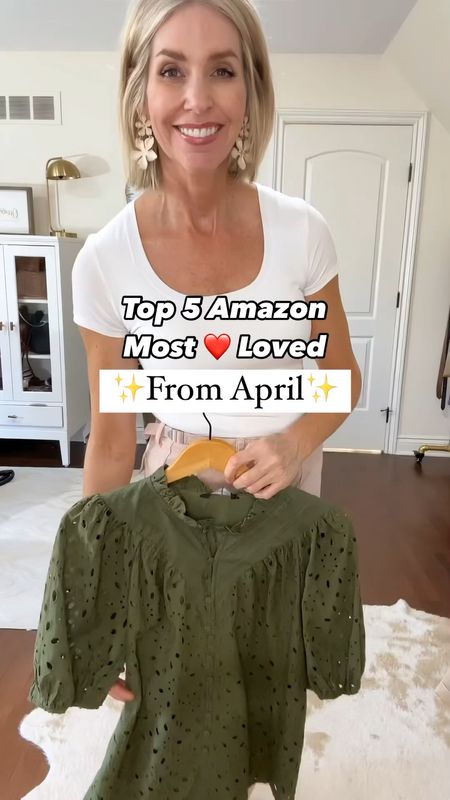 Here are the Amazon fashion finds that you lived most in April! You have great taste. 🥰 For sizing, in general, I wear a 4/6 or S/M. Fit is generally true to size.

Amazon fashion, spring dresses, over 40, mom outfits, eyelet dress, wedding guest dress, affordable fashion, style tips, fashion tips, looks for less, budget style, over 50

#LTKVideo #LTKfindsunder50 #LTKover40