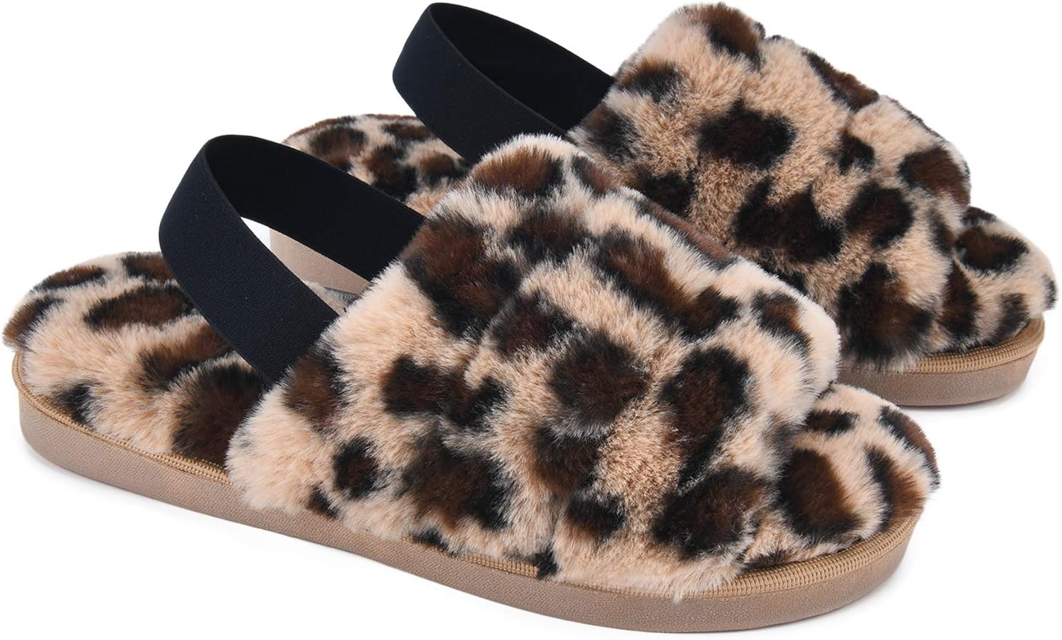 LORDFON Womens-Open-Toe-House-Slippers with Strap, Comfy Slip On Indoor Slippers for Women Memory... | Amazon (US)