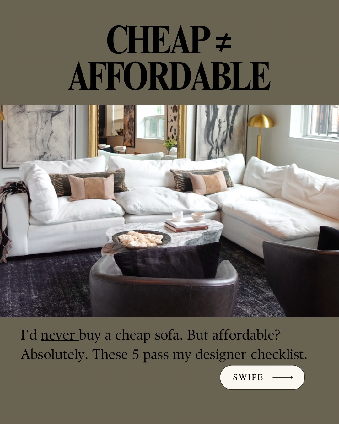 Here are 5 sofas I absolutely approve of that are affordable! 

#LTKHome