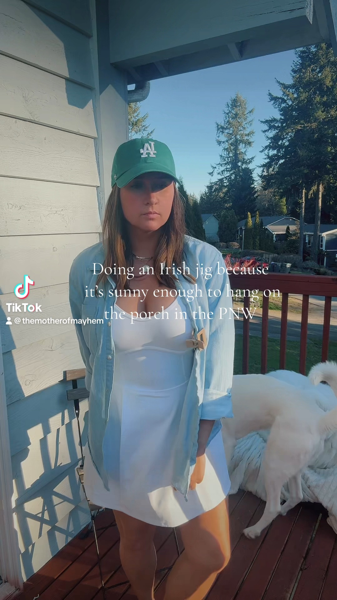 Doing an Irish jig because it’s sunny enough to hang on the porch in the PNW. Spring has sprung!

#LTKmidsize #LTKVideo #LTKstyletip