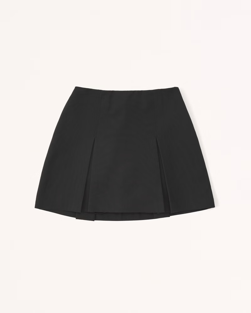 Women's Pleated Menswear Mini Skort | Women's Bottoms | Abercrombie.com | Abercrombie & Fitch (US)