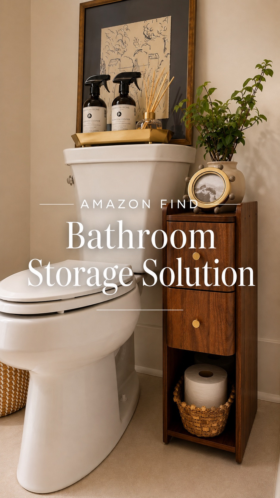 A smart storage solution can make even the smallest bathroom feel more polished 🤎 This slim wood cabinet adds functional storage without taking up too much space, while warm wood tones and brass details give it an elevated, furniture-inspired look. Perfect for keeping bathroom essentials tucked away and beautifully organized.

#porcheandco #BathroomStorage #BathroomFinds #BathroomOrganization #HomeDecor

#LTKHome #LTKvlog #LTKdayinmylife