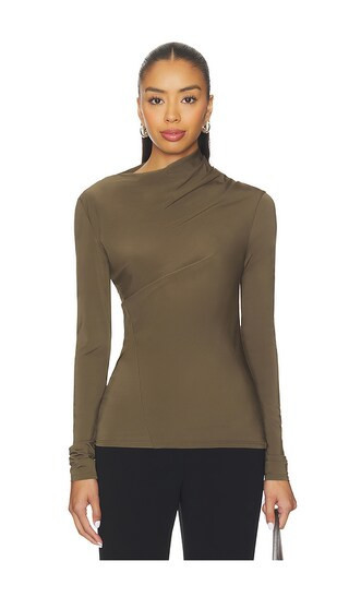 EAVES Auda Top in Olive. - size S | Revolve Clothing (Global)