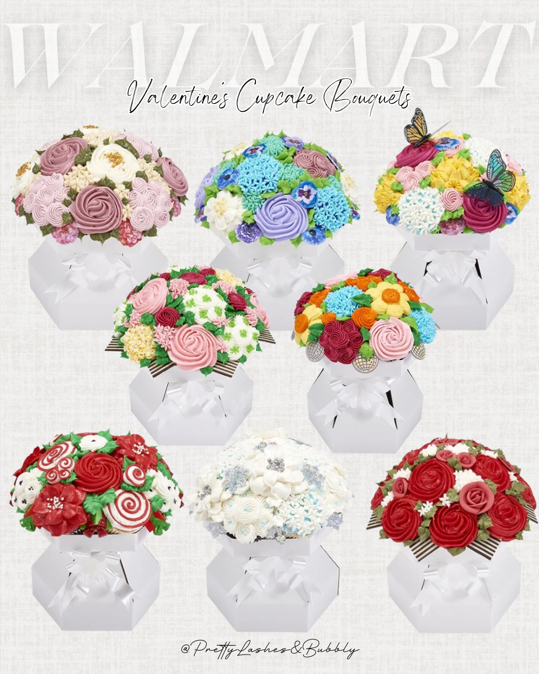 Ahhhhh these flower cupcake bouquets from Walmart are soooo dang cute!!!  If you are looking for a cute V-Day gift idea for your special someone or even a friend, these are perfect!  Only $19 each and you can customize them!!! 

 #LTKdayinmylife #LTKmomlife #LTKSaleAlert