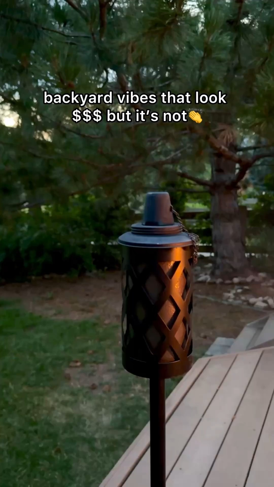 Summer backyard patio | Outdoor patio | Tiki torches | Outdoor wine holder | Backyard deck

#LTKWatchNow #LTKSeasonal #LTKHome