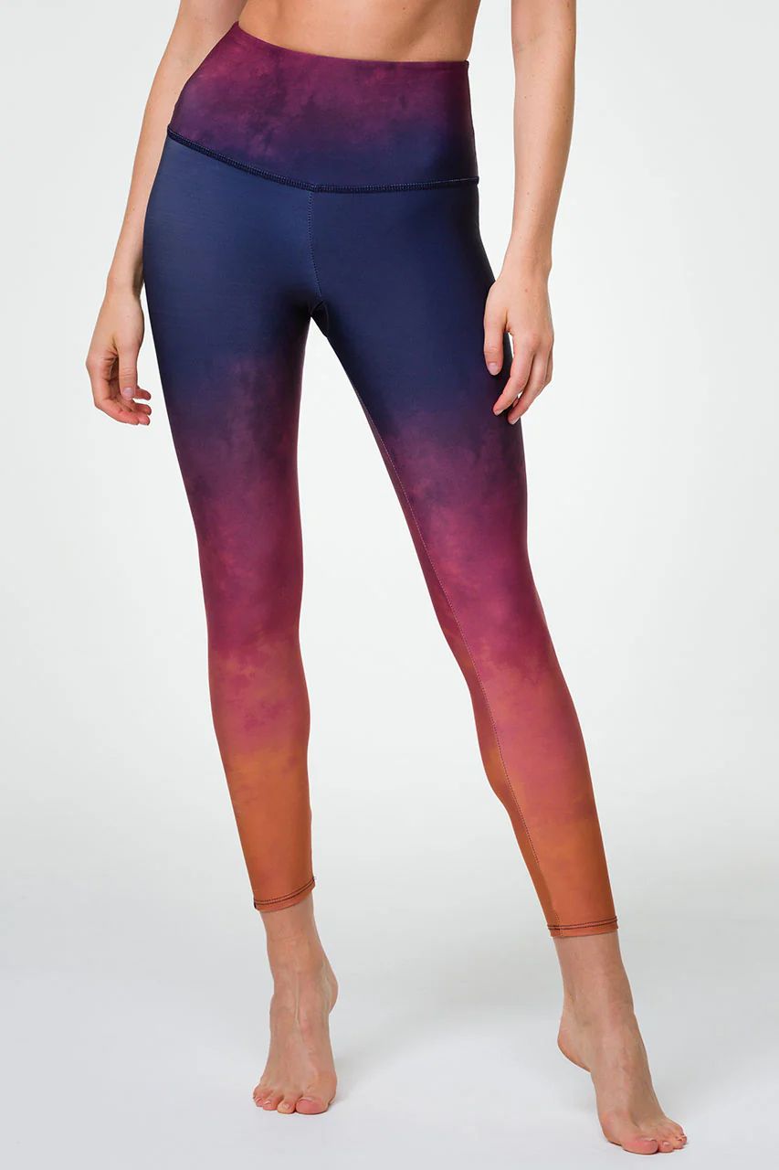 Graphic High Rise Midi Legging - Firestone | Onzie