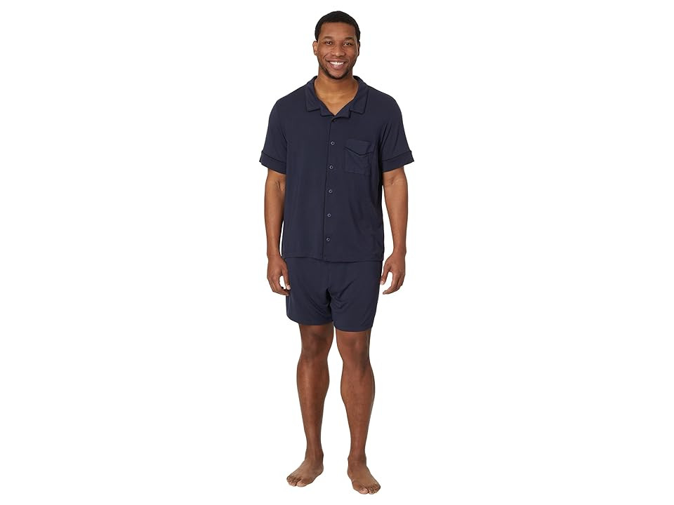 MeUndies Short Sleeve Modal PJ Set Men's Pajama Sets Dark Sapphire : 4XL | Zappos
