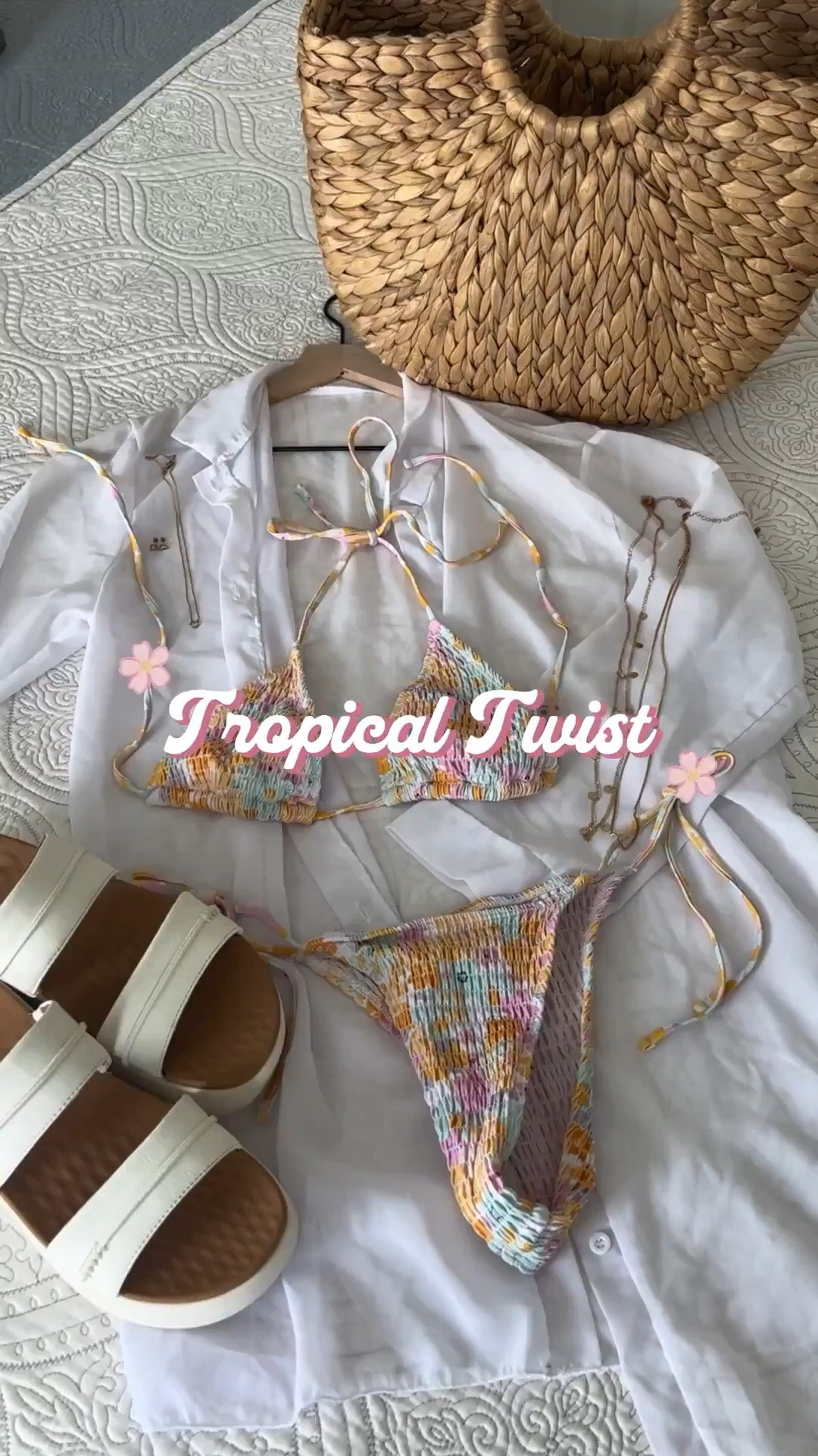 The kind of resort set that works from morning coffee by the shore to sunset strolls along the water 🌞🌺🌊

Sheer layers, soft neutrals, and just enough gold to catch the light. Vacation dressing made easy 🌴🫶🏼

#LTKFashion #ResortStyle #BeachLooks #VacationOutfit #CoastalStyle #SummerOutfitInspo #BeachChic #IslandStyle #LTKFinds #SummerVibes

#LTKTravel #LTKSwim #LTKU