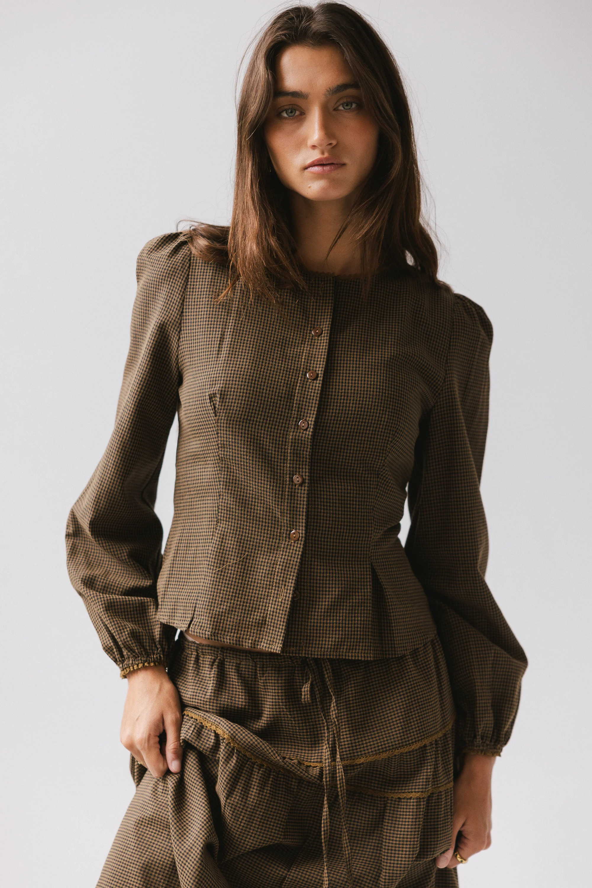 Keira Gingham Blouse | Böhme US