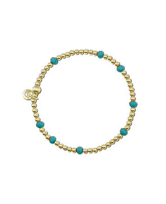 Filled Ball and Glass Bead Stretch Bracelet | Macy's