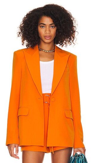 Morena Blazer in Bright Orange | Revolve Clothing (Global)