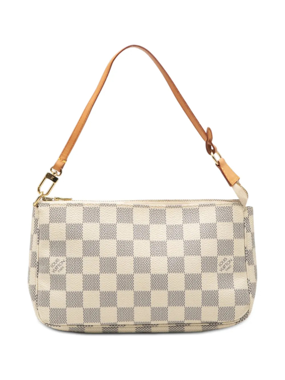 Louis Vuitton Pre-Owned 2010 Damier Azur Pochette Accessoires shoulder bag - White | Farfetch Global