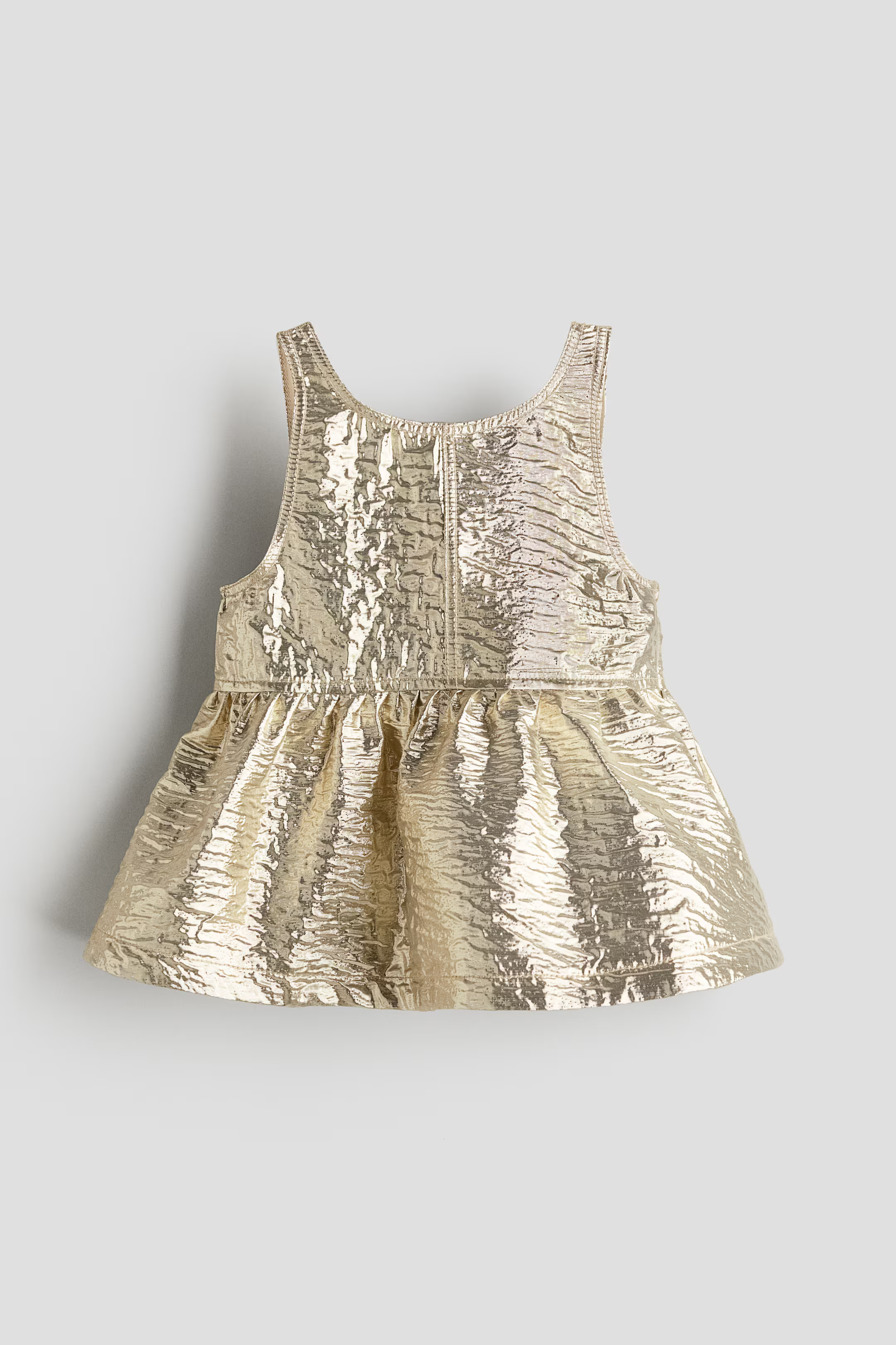 Shimmery Peplum Top - Gold-colored - Kids | H&M US | H&M (US + CA)