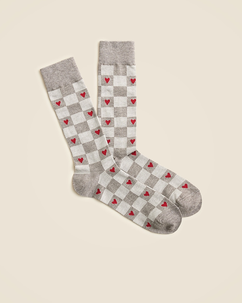 Checkered hearts socks | J. Crew US