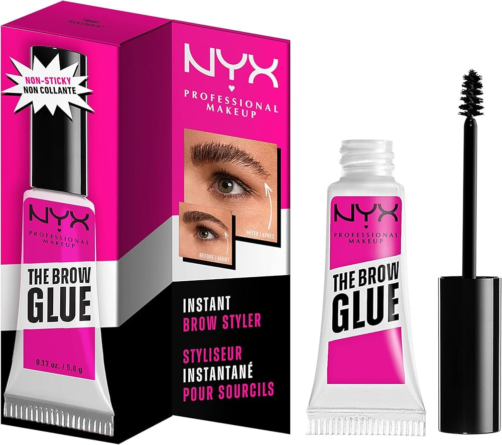 NYX PROFESSIONAL MAKEUP The Brow Glue, 16H Extreme Hold Eyebrow Gel (Clear), 0.18oz / 5g | Amazon (CA)