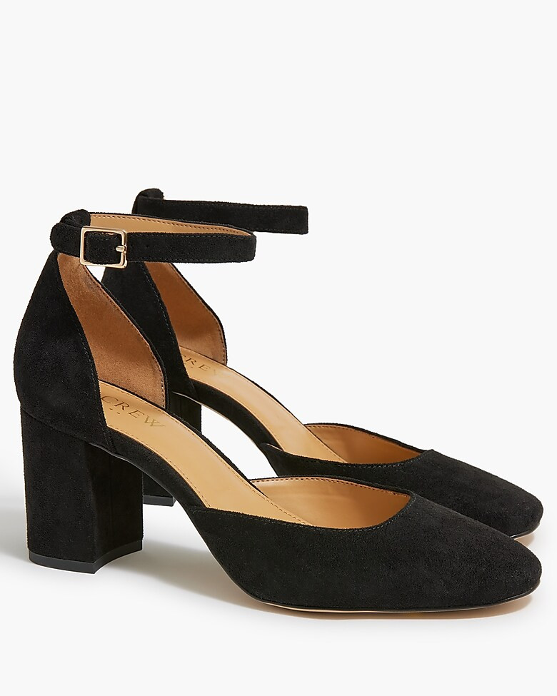 Block heels with ankle strap | J.Crew Factory