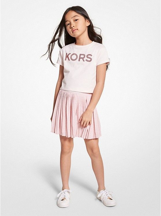 Pleated Logo Skirt | Michael Kors US