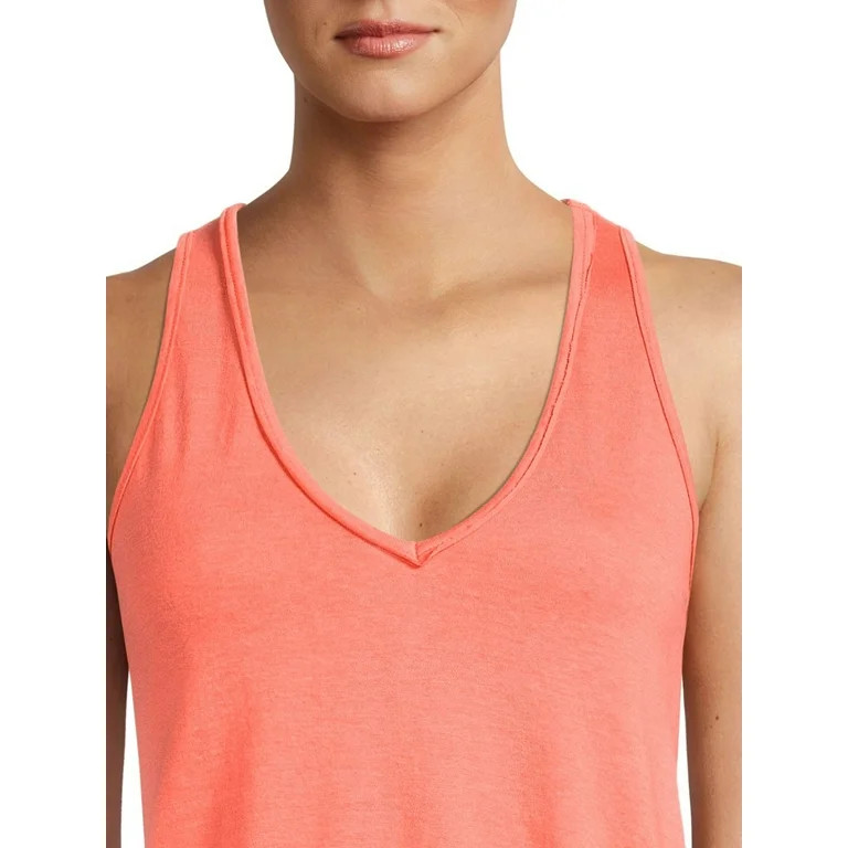 Time and Tru Women's V Neck Tunic Tank Top | Walmart (US)