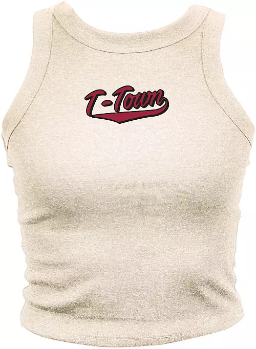 Where I'm From Adult Alabama Cream T Town Script Cropped Tank Top | Dick's Sporting Goods
