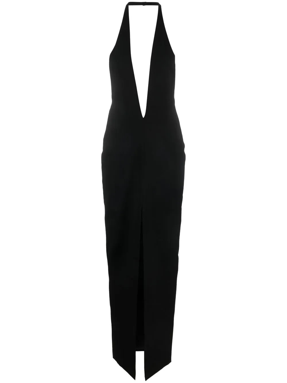 Mônot Plunging V-neck low-back Dress - Farfetch | Farfetch Global