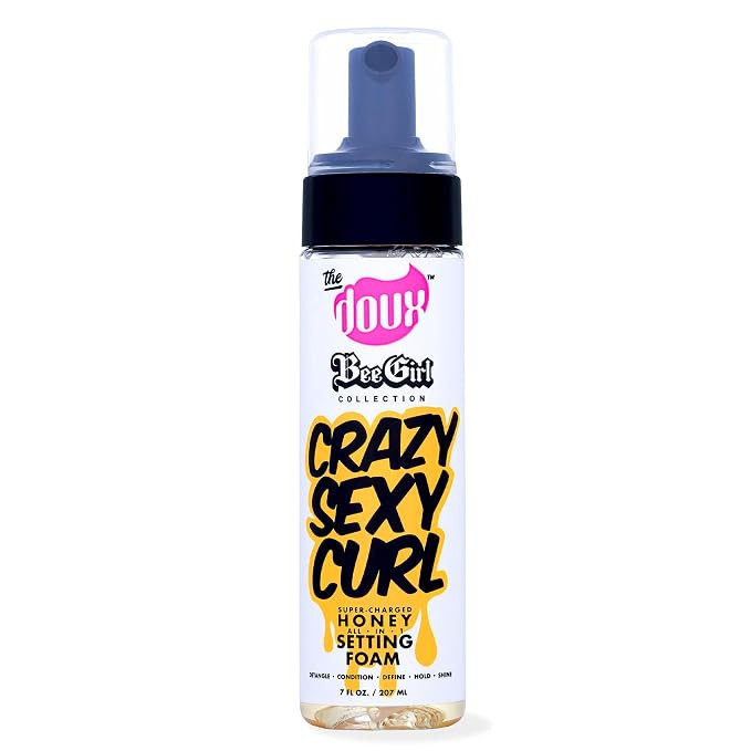 The Doux Curl Cream & Setting Mousse for Curly Hair CRAZYSEXYCURL Honey Foam for Heatless Curls O... | Amazon (US)