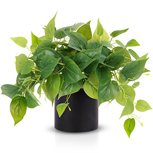 JPSOR Faux Plants Indoor, Pothos Small Fake Plants for Home Decor Indoor Fake Potted Plant Artifi... | Amazon (US)