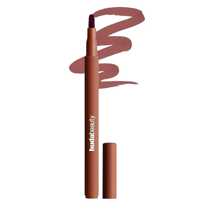 Huda Lip Contour Stain Lip Tint - Warm Brown (burnt brown) .03 Fl Oz | Amazon (US)