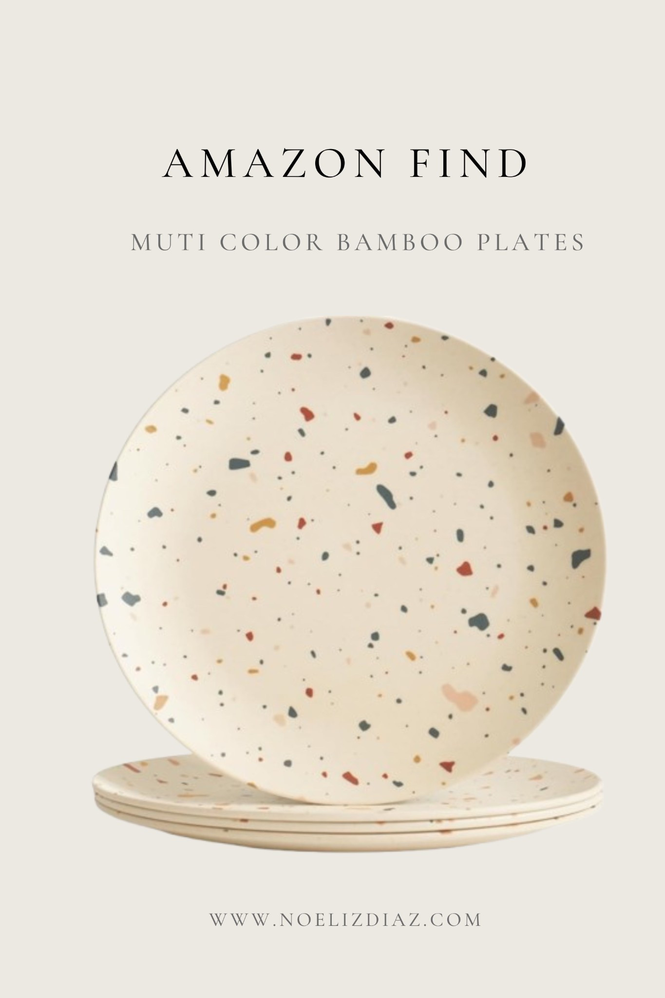Cute cream terrazzo bamboo plates from Amazon! 

#LTKFindsUnder50 #LTKPetite #LTKParties