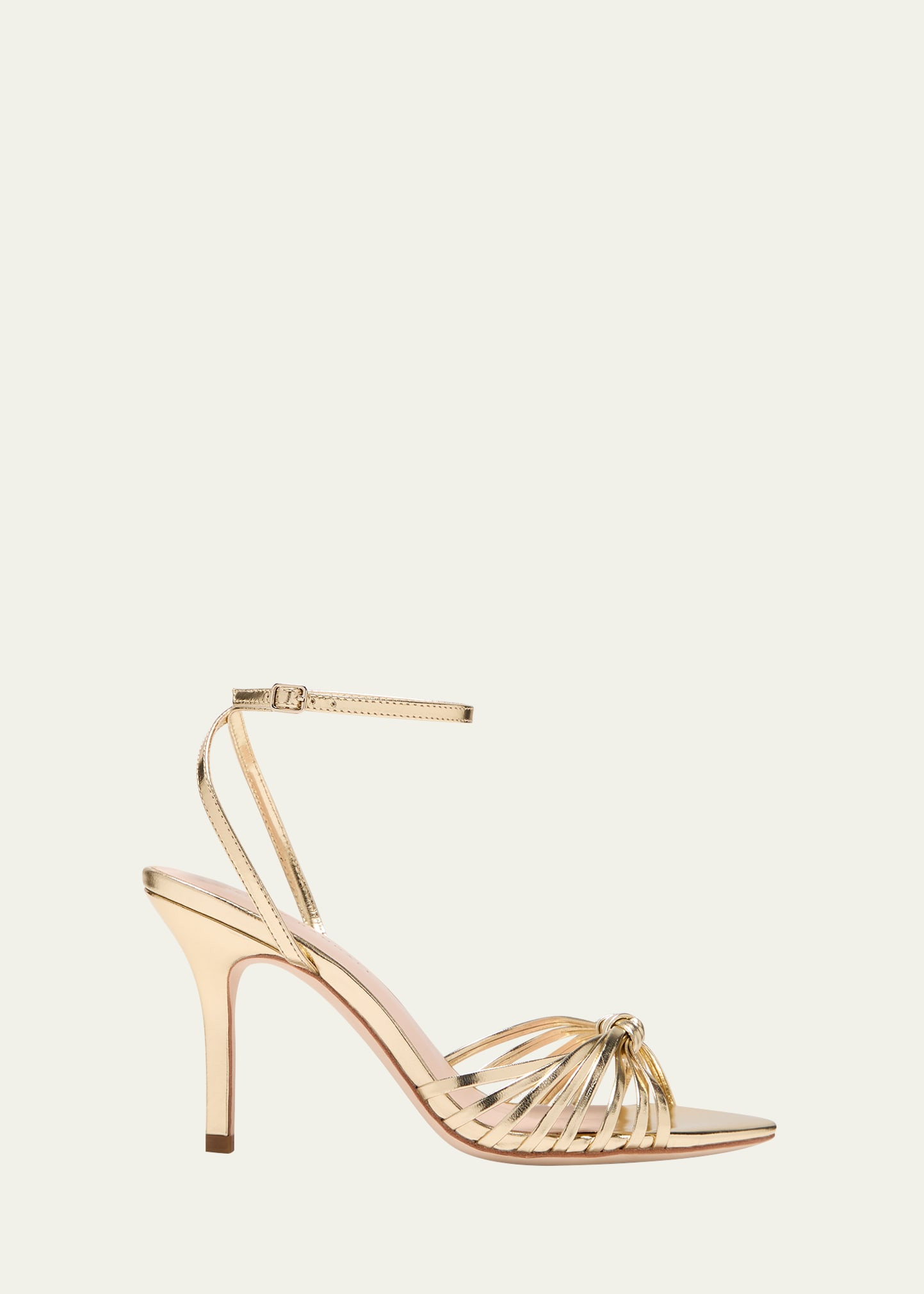 Loeffler Randall Ada Metallic Ankle-Strap Sandals | Bergdorf Goodman