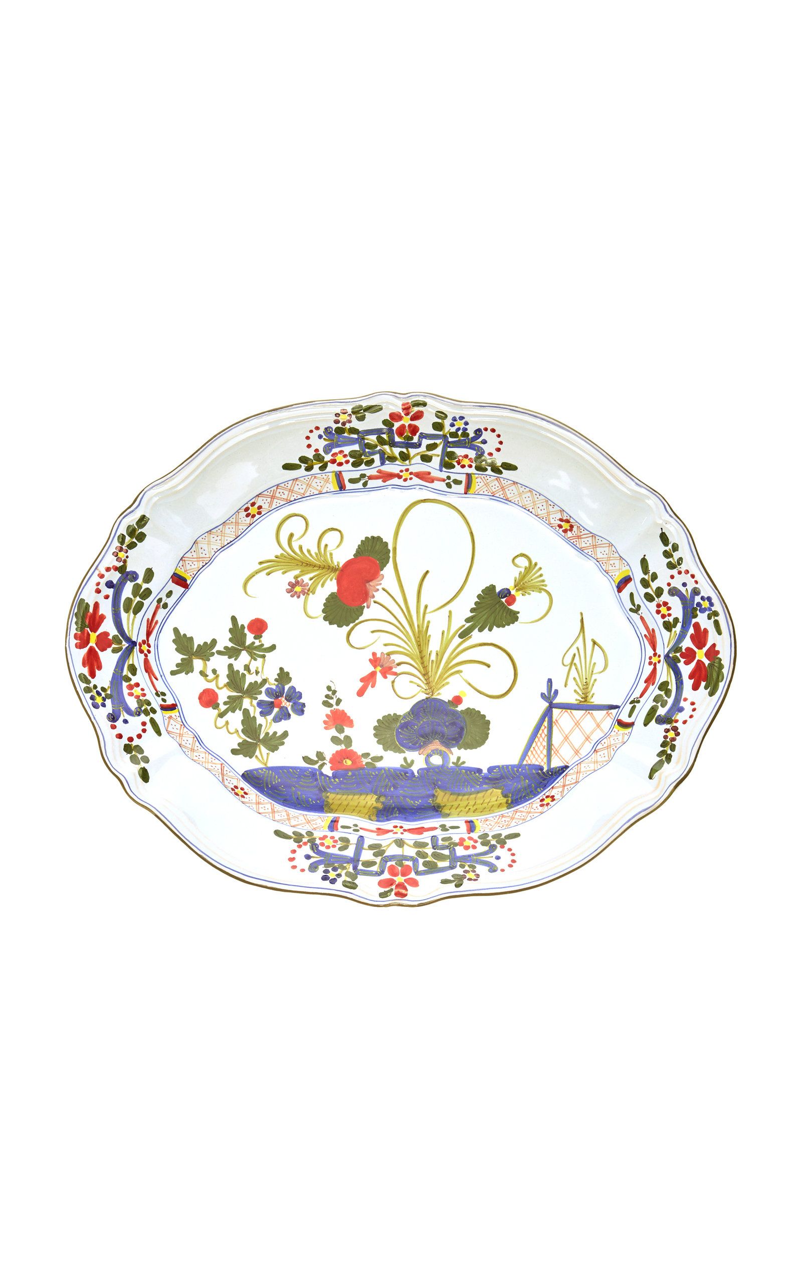 Carnation Oval Porcelain Platter | Moda Operandi (Global)