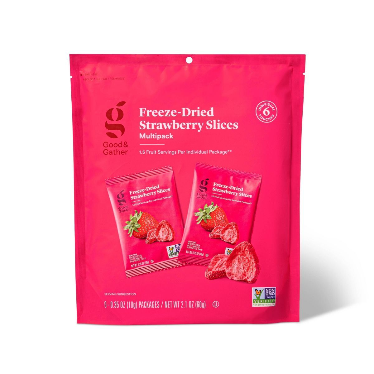 Freeze Dried Strawberry Slices Multipack - 6ct/2.1oz - Good & Gather™ | Target