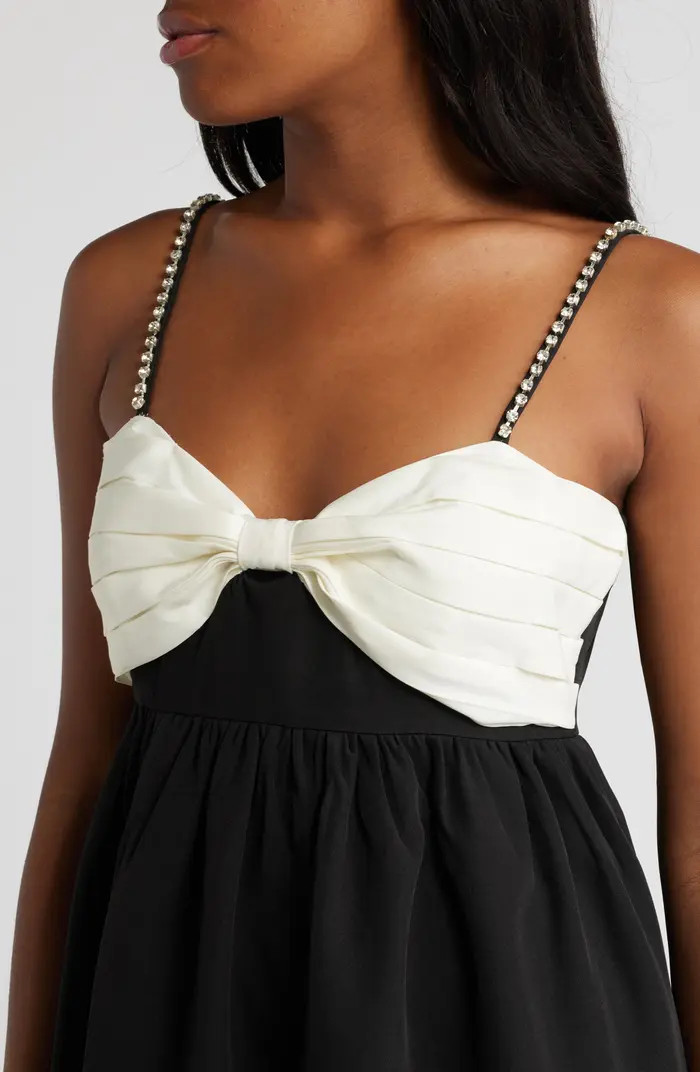 Bow Detail Minidress | Nordstrom