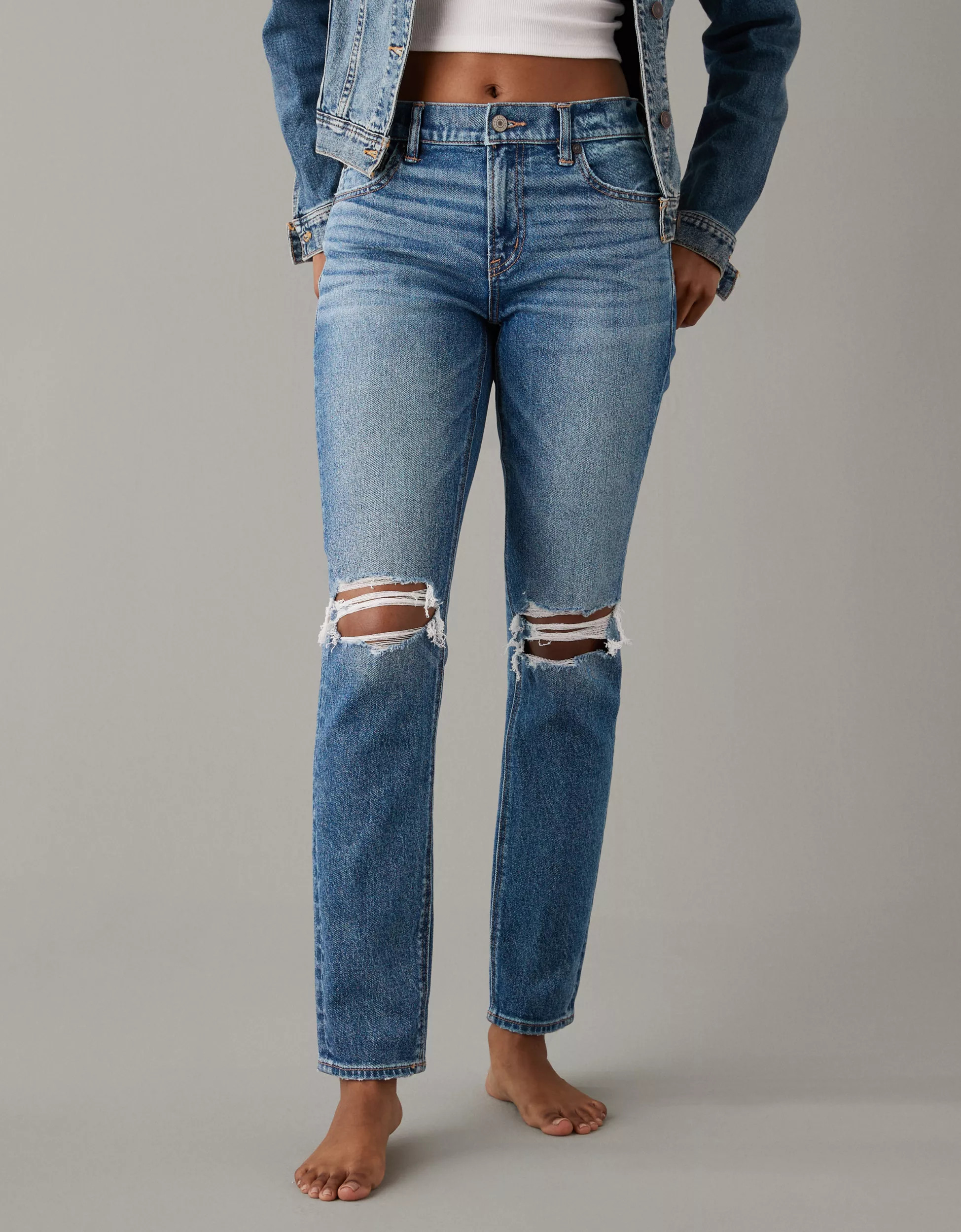 AE Stretch Ripped '90s Skinny Jean | American Eagle Outfitters (US & CA)