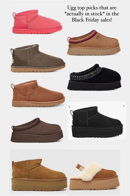 Ugg boots top picks, from ultra minis to tazz, that are actually in stock and on sale for Black Friday! 🧦

#LTKCyberSaleUK #LTKSeasonal #LTKCyberWeek