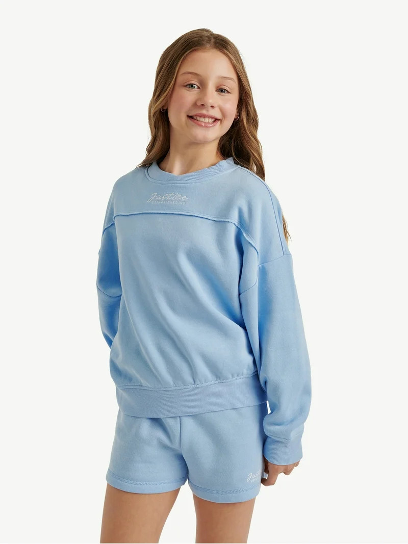 Justice Girls Crewneck Sweatshirt, Sizes XS - XLP | Walmart (US)