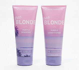Beachwaver BRB Blonde Purple Shampoo & Conditioner | QVC