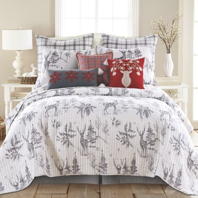 Villa Lugano Gray Holiday Quilt - Levtex Home | Target