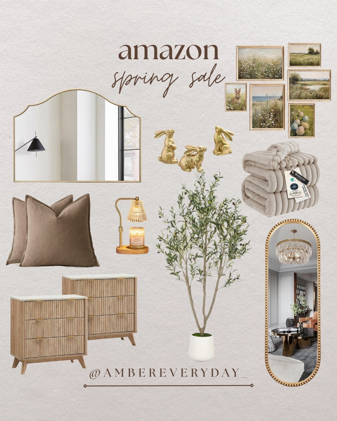 Amazon Home Spring Sale! Ends tonight 🤎🫶🏽✨ Amazon home finds, mirrors, nightstands, neutral home finds

#LTKHome #LTKSaleAlert