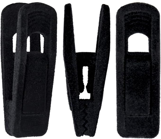 Corodo Velvet Hangers Clips 20 Pack, Black Pants Hangers Velvet Clips, Strong Finger Clips Perfec... | Amazon (US)