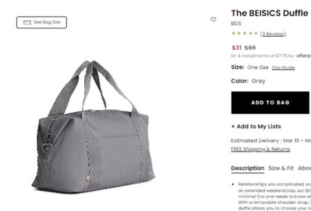 Sale alert if you’ve been looking for a #Beis bag at revolve! 


#LTKfindsunder50 #LTKsalealert #LTKtravel