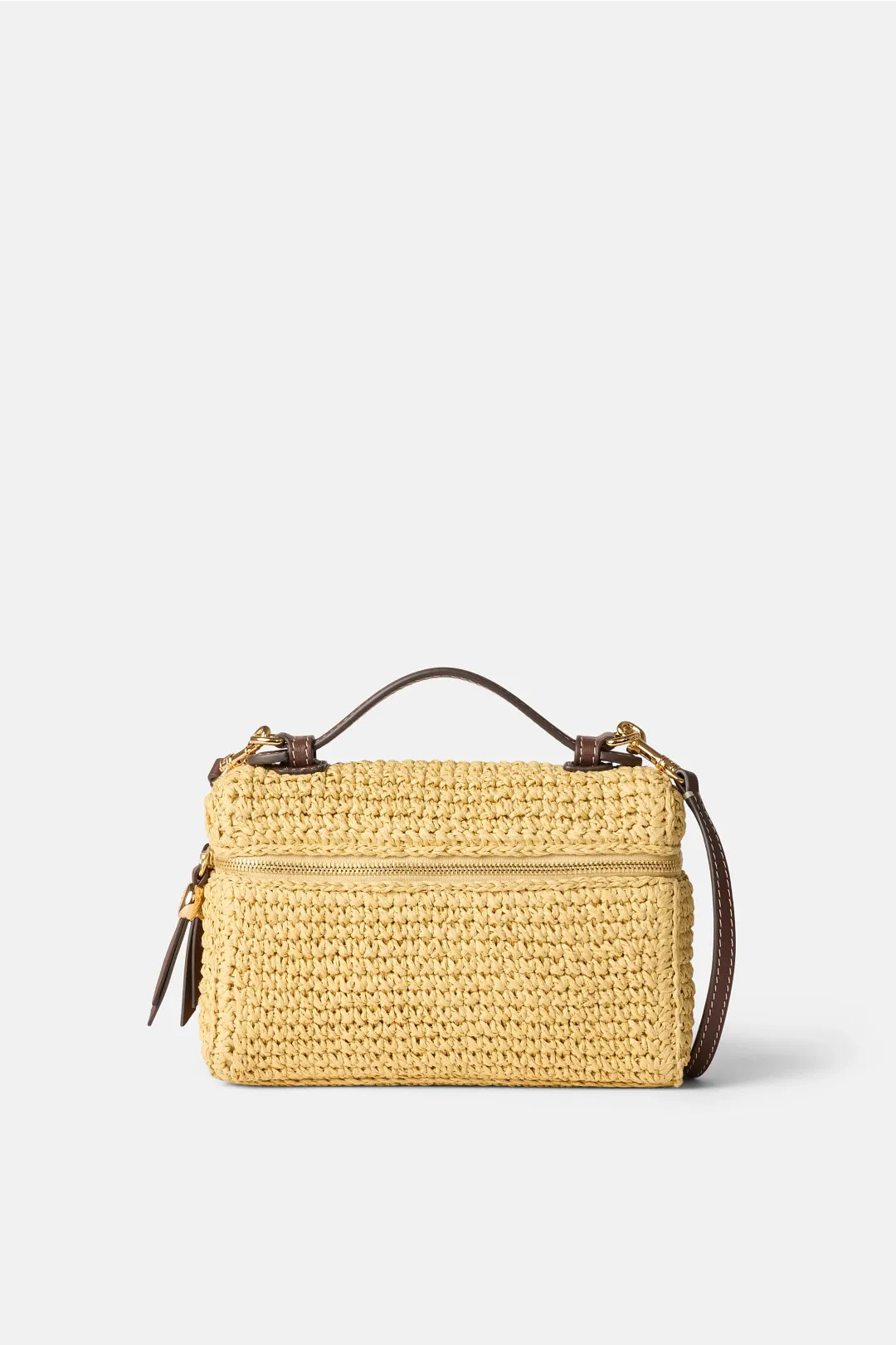 Romy Straw Slim Top Handle Bag | Rent the Runway