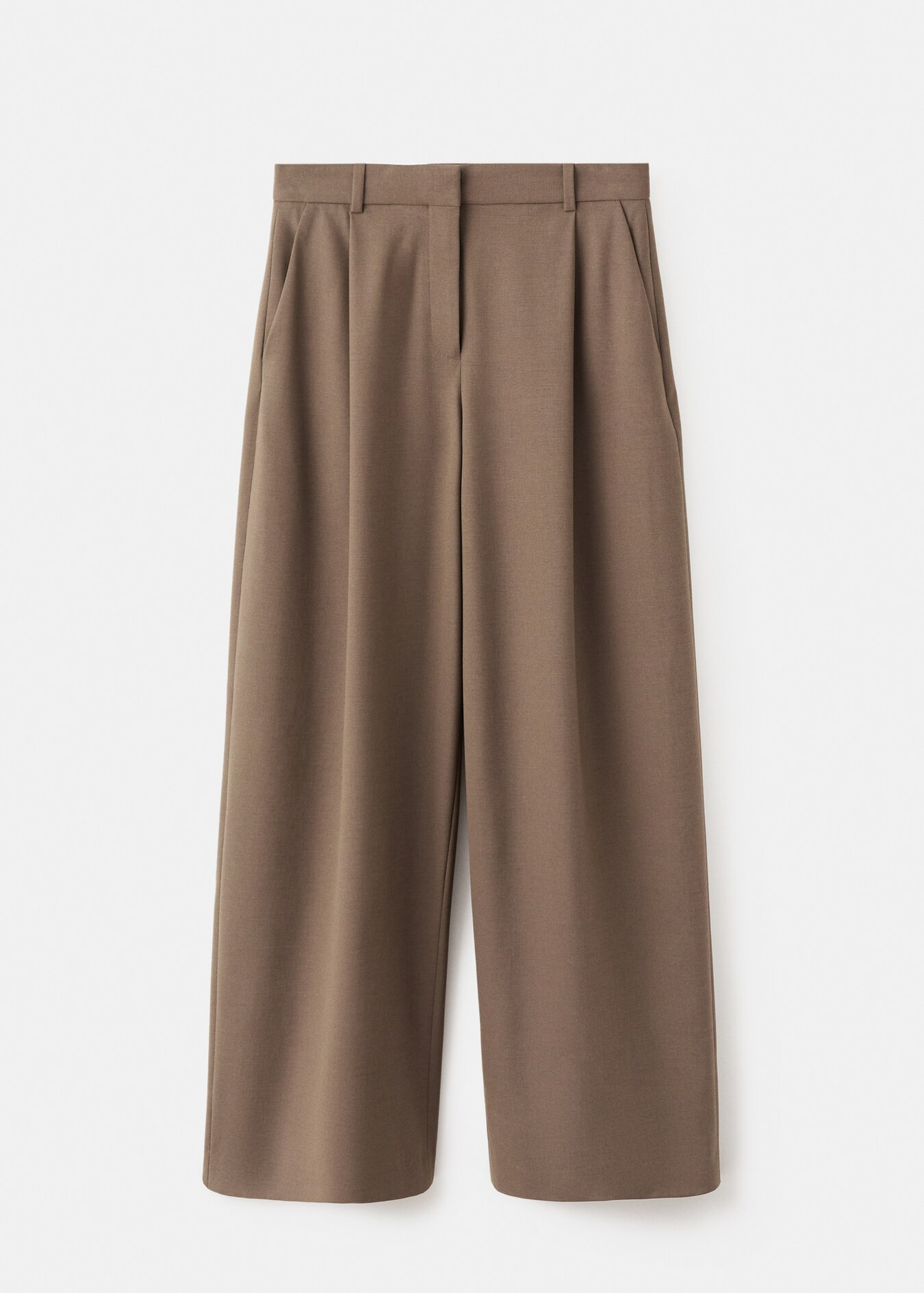 Pleated straight-leg suit pants - Women | MANGO USA | Mango (US/MX/AU)